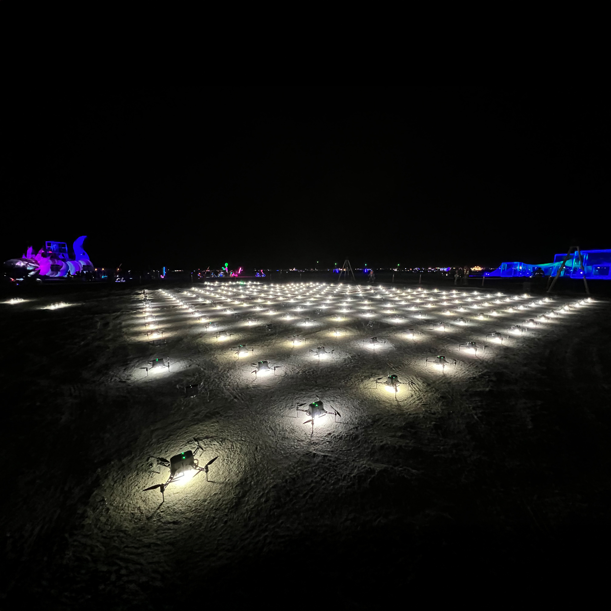 Convergence: Ground-level drone setup