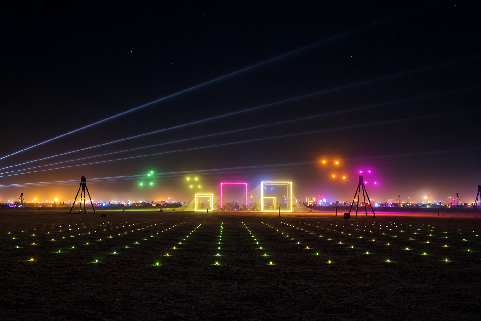 Convergence: Drone field, wide