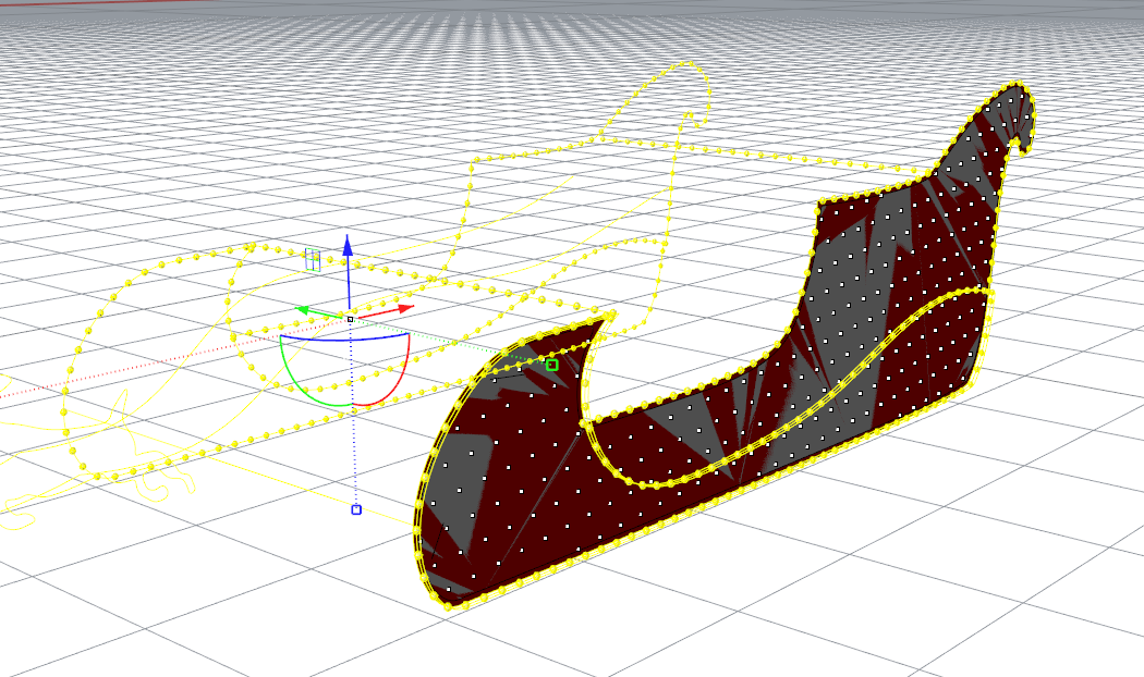 Santa's Slay: Sleigh model — LED strips and panel layout