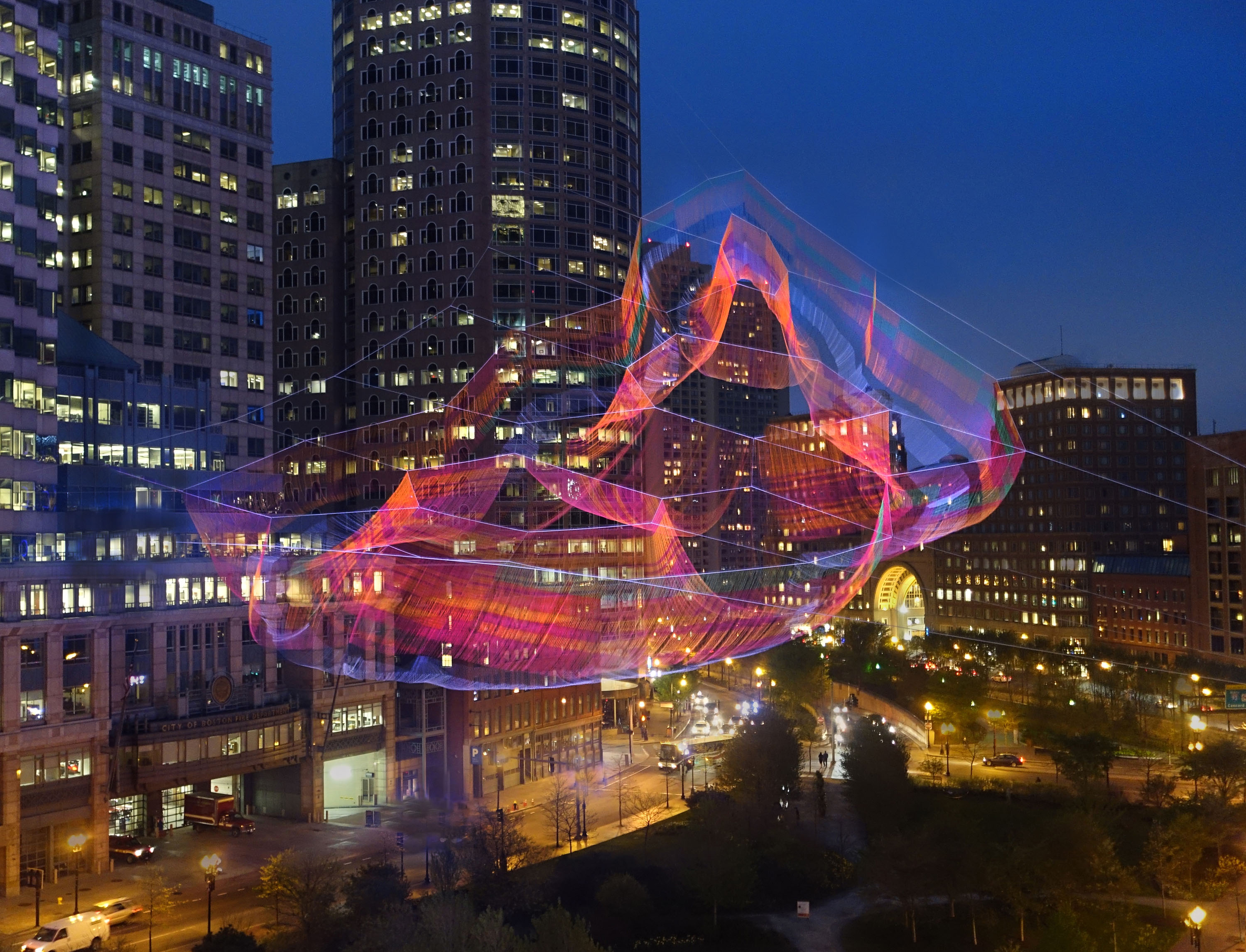 Studio Echelman: As If It Were Already There — Boston, 2014